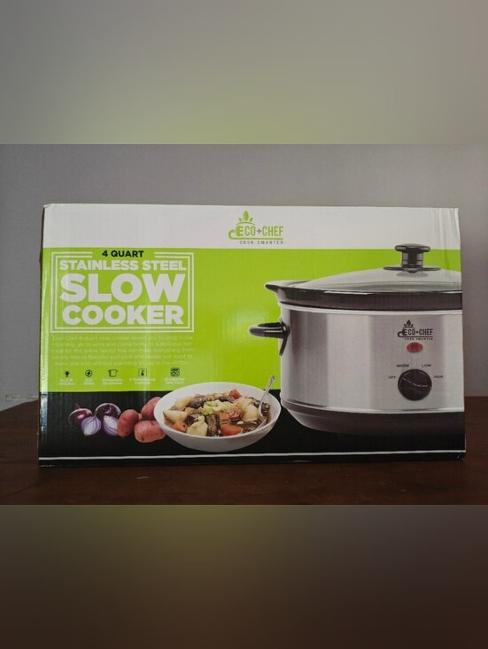 Stainless Steel Slow Cooker - Silver